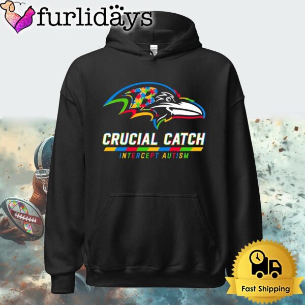 NFL Baltimore Ravens Autism Awareness T Shirt Crucial Catch