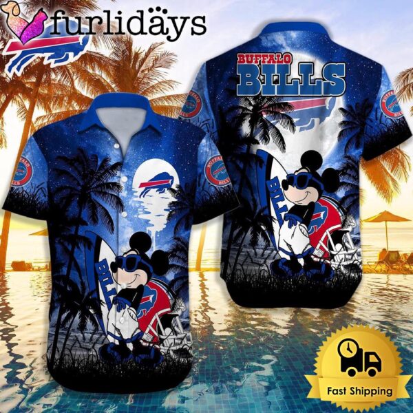 NFL Buffalo Bills Mickey Mouse Summer Hawaiian Shirt, Disney Hawaiian Shirt