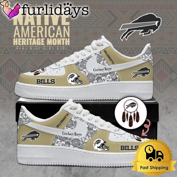 NFL Buffalo Bills Native American Heritage Month Limited Edition Custom Air Force 1 Shoes