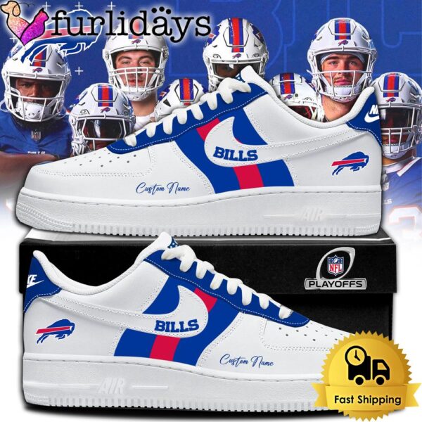 NFL Buffalo Bills Playoffs Merch 2025 Custom Air Force 1 Shoes