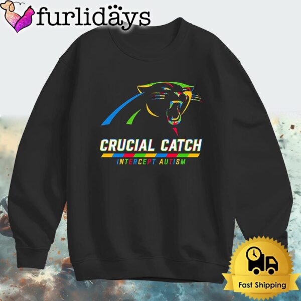 NFL Carolina Panther Autism Awareness T Shirt Crucial Catch