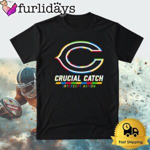 NFL Chicago Bears Autism Awareness T Shirt Crucial Catch