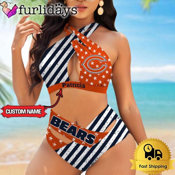 NFL Chicago Bears Women Bikini Set Summer Football Bikini Sets