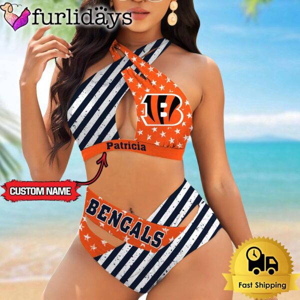 NFL Cincinnati Bengals Women Bikini Set Summer Football Bikini Sets