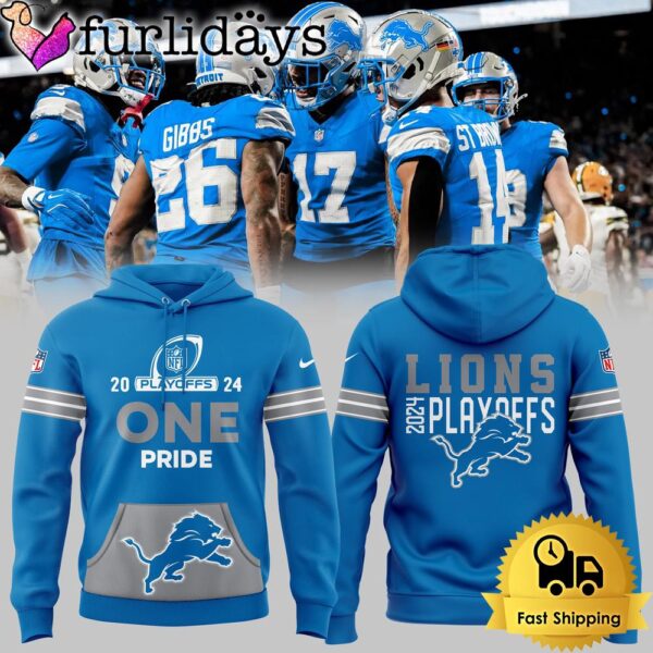 NFL Detroit Lions 2024 NFL Playoffs One Pride Limited Edition Hooodie