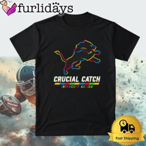 NFL Detroit Lions Autism Awareness T Shirt Crucial Catch