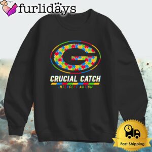 NFL Green Bay Packers Autism Awareness T Shirt Crucial Catch