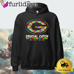 NFL Green Bay Packers Autism Awareness T Shirt Crucial Catch