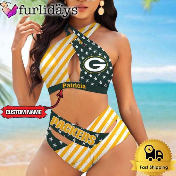 NFL Green Bay Packers Women Bikini Set Summer Football Bikini Sets