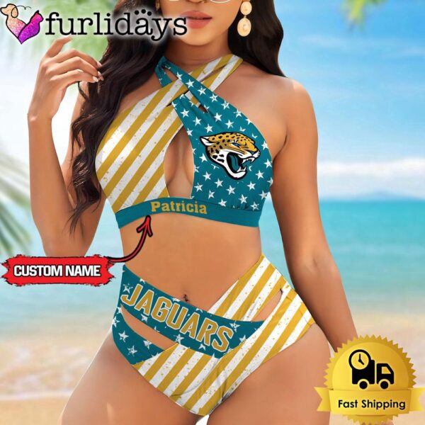 NFL Jacksonville Jaguars Women Bikini Set Summer Football Bikini Sets