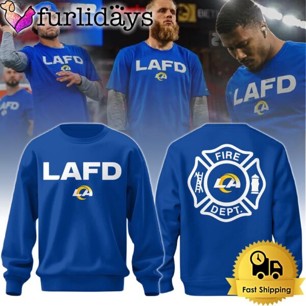 NFL Los Angeles Rams x Los Angeles Fire Department Limited Edition Navy  Sweatshirt