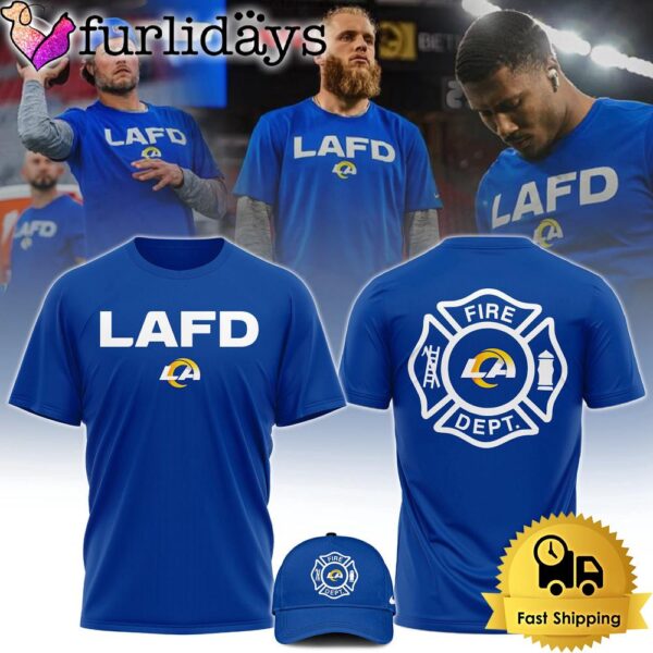 NFL Los Angeles Rams x Los Angeles Fire Department Limited Edition Navy T-Shirt