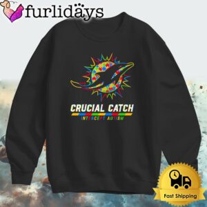 NFL Miami Dolphins Autism Awareness T Shirt Crucial Catch