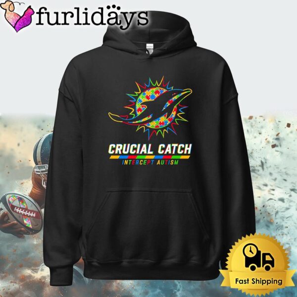 NFL Miami Dolphins Autism Awareness T Shirt Crucial Catch