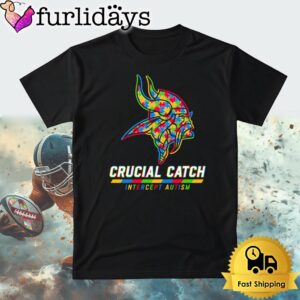 NFL Minnesota Vikings Autism Awareness T Shirt Crucial Catch