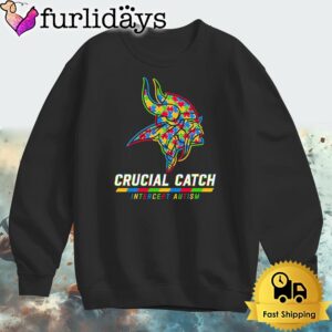 NFL Minnesota Vikings Autism Awareness T Shirt Crucial Catch