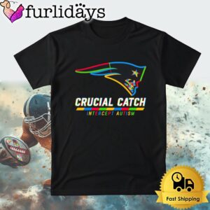 NFL New England Patriots Autism Awareness T Shirt Crucial Catch