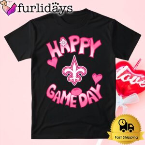 NFL New Orleans Saints Happy GameDay Valentine's Day T Shirt