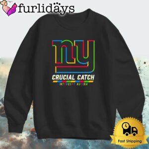 NFL New York Giants Autism Awareness T Shirt Crucial Catch