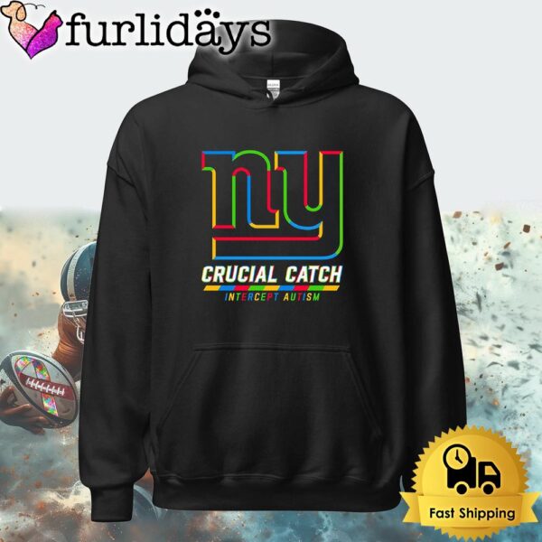 NFL New York Giants Autism Awareness T Shirt Crucial Catch