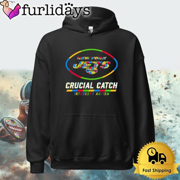 NFL New York Jets Autism Awareness T Shirt Crucial Catch