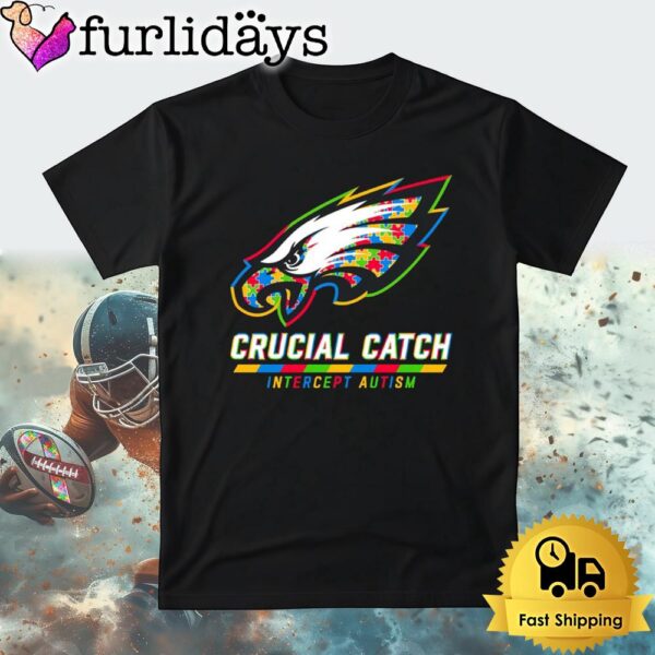 NFL Philadelphia Eagles Autism Awareness T Shirt Crucial Catch