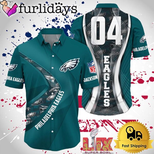 NFL Philadelphia Eagles Super Bowl LIX Fans Custom Hawaiian Shirt