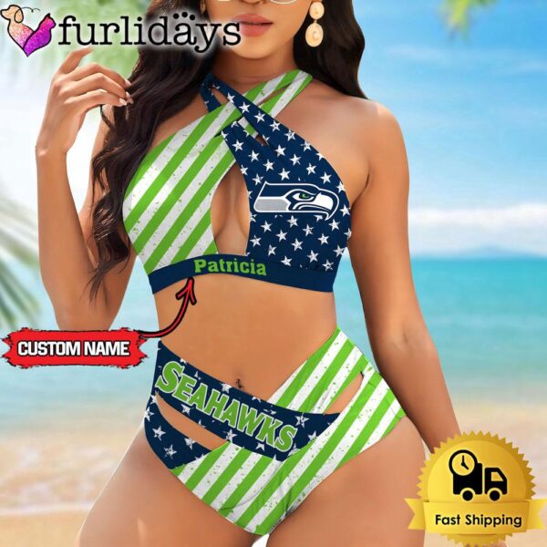 NFL Seattle seahawks Women Bikini Set Summer Football Bikini Sets