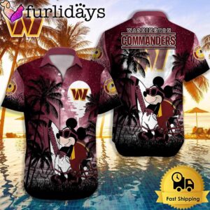 NFL Washington Commanders Mickey Mouse Summer…