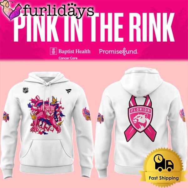 NHL Florida Panthers Pink In The Pink Limited Edition Hoodie