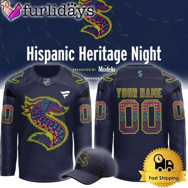 NHL Seattle Kraken Hispanic Heritage Night Custom Hockey Jersey