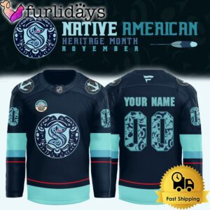 NHL Seattle Kraken Native American Heritage Month Custom Hockey Jersey