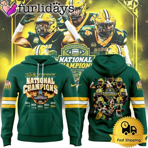 North Dakota State Bison Football Champions 2025 Hoodie