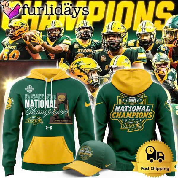 North Dakota State Bison Football FCS National Champions Hoodie