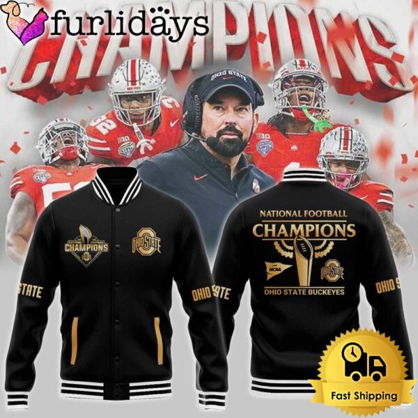 Ohio State Buckeyes National Football Champions 2025 Baseball Jacket