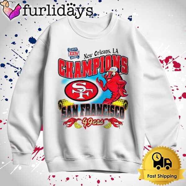 San Francisco 49ers New Orleans Super Bowl Xxiv Champion T Shirt