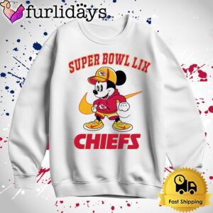 Super Bowl Lix Mickey Mouse Kansas City Chiefs T Shirt