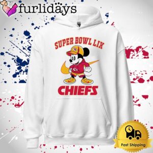 Super Bowl Lix Mickey Mouse Kansas City Chiefs T Shirt