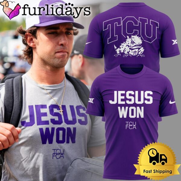 TCU Horned Frogs Football Jesus Won Limited Edition T Shirt