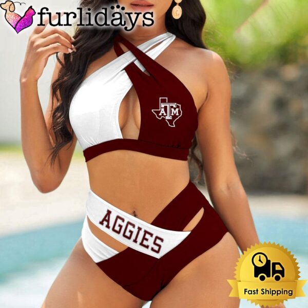 Texas A_M Aggies Women Bikini Set Sport