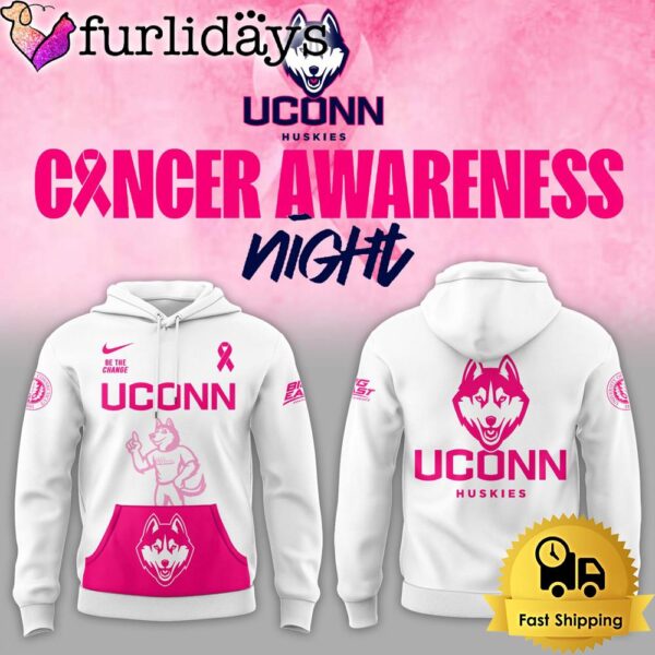 Uconn Huskies Basketball Fight Night Cancer Limited Edition Hoodie