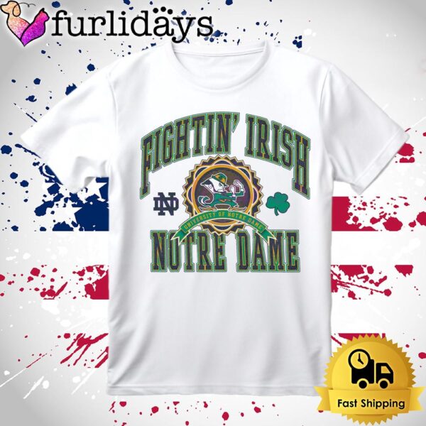 University Of Notre Dame Football Vintage Logo T Shirt