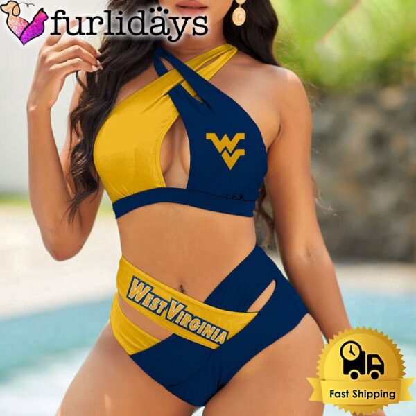 West Virginia Mountaineers Women Bikini Set Sport