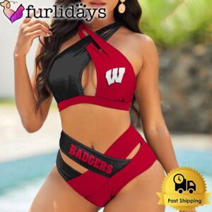 Wisconsin Badgers Women Bikini Set Sport