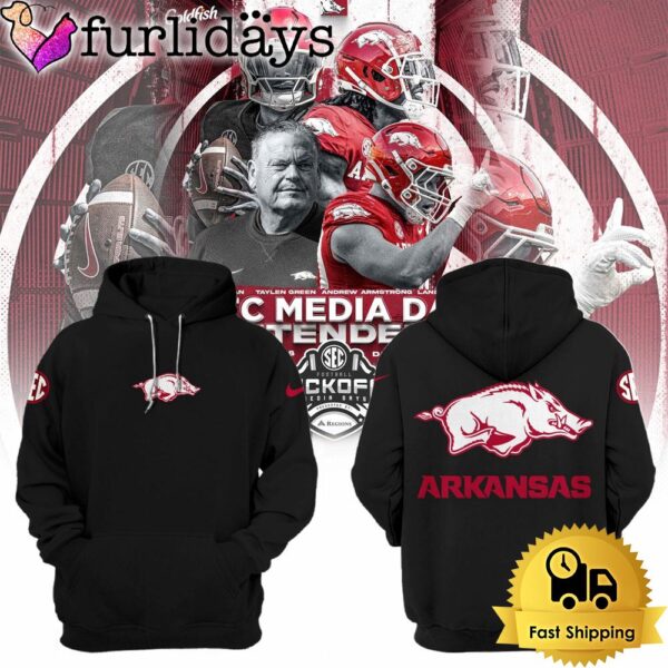 Arkansas Razorbacks Logo Team Limited Black Hoodie