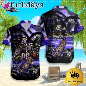 Baltimore Ravens Hawaiian Shirt, NFL Aloha…