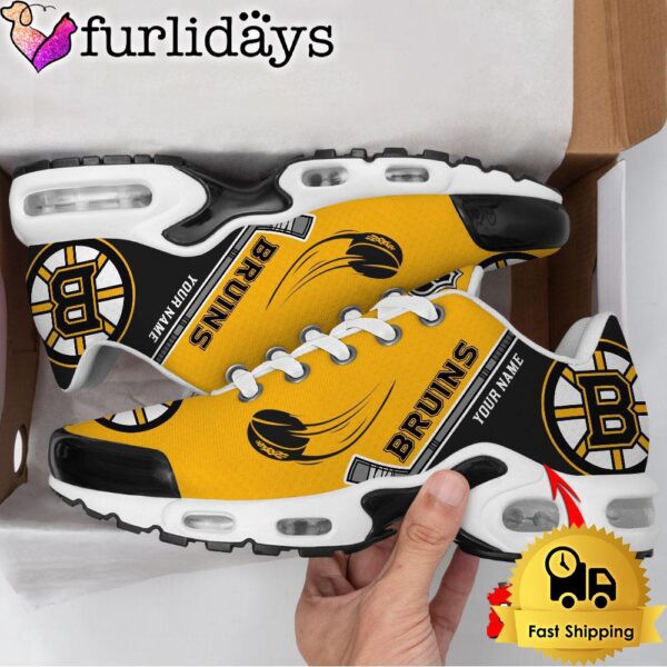 Boston Bruins Run with all your might Custom Name Air Max Plus Shoes