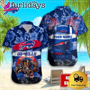 Buffalo Bills Mascot Football Hawaiian Shirt,…