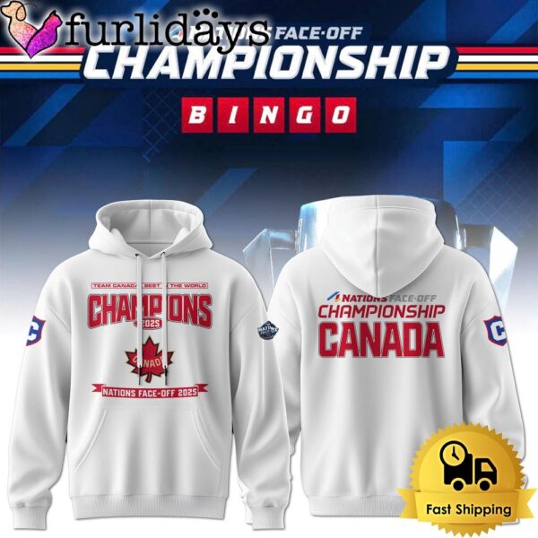 CANADA Hockey 4 Nations Face-Off 2025 Champion Hoodie