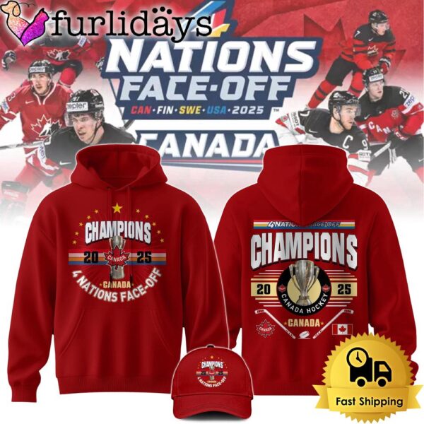 Canada NHL 4 Nation Face Off Champions Second Hoodie